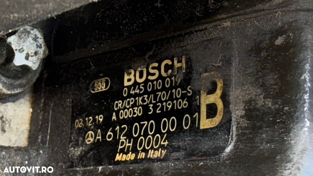 Pompa Inalta Presiune Mercedes ML 270 CDI W163 Euro 3 – Originala Bosch 0445010019 Motorină diesel - 1