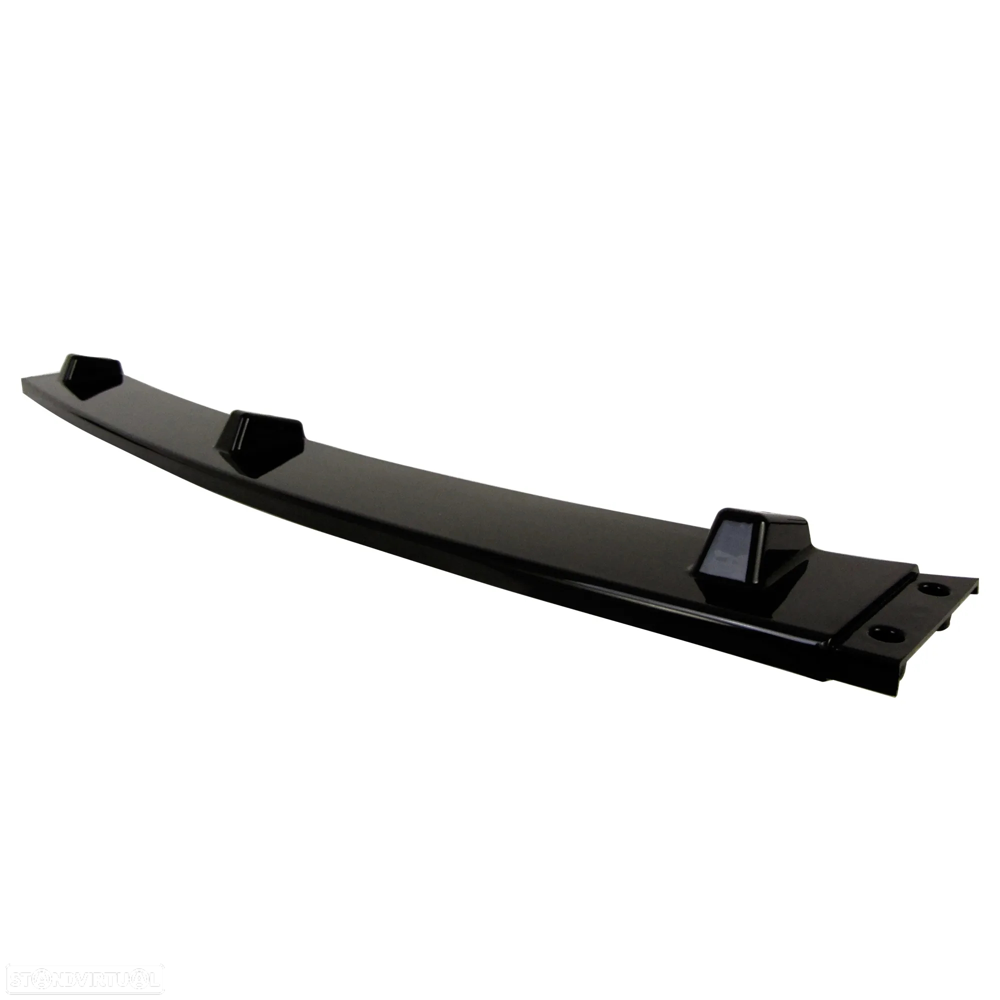 Difusor / Lip / spoiler frontal para VW Golf 7 2012 - 2019 preto piano brilhante em plástico ABS (para-choques standard) - 5