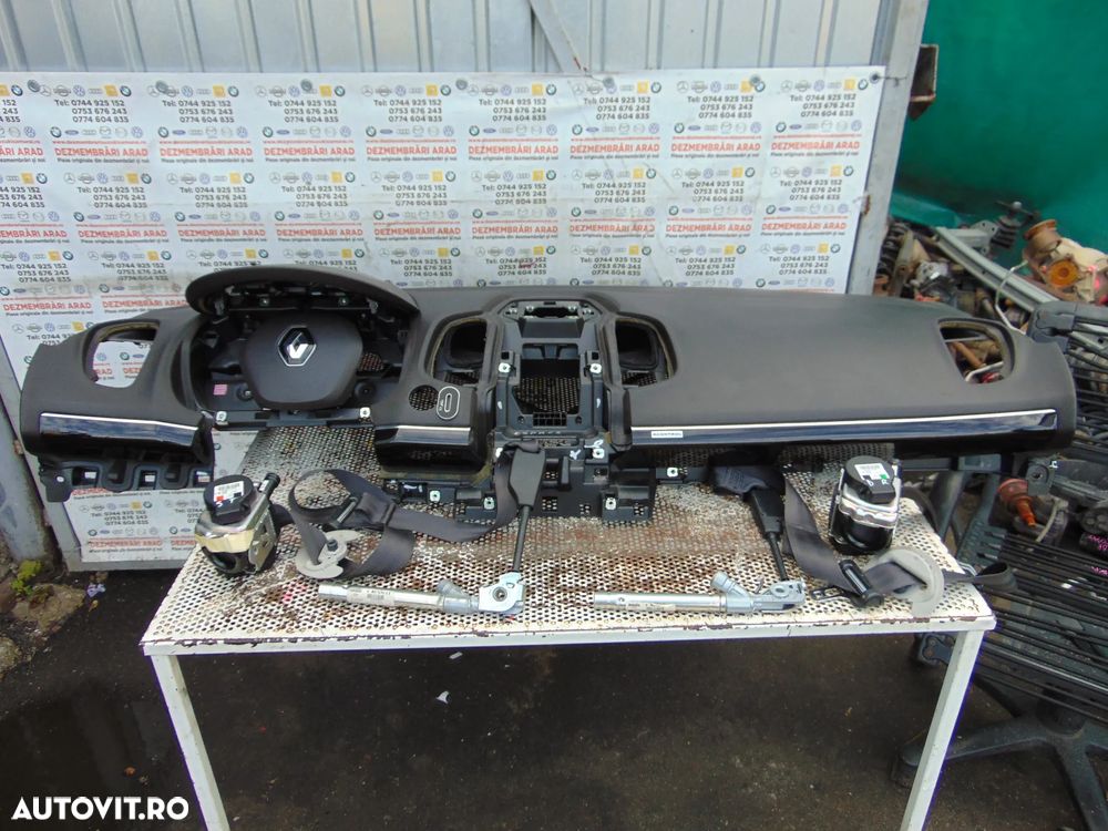 Plansa Bord Renault Espace 5 an 2015-2023 airbag sofer pasager modul centuri fata stanga dreapta - 2