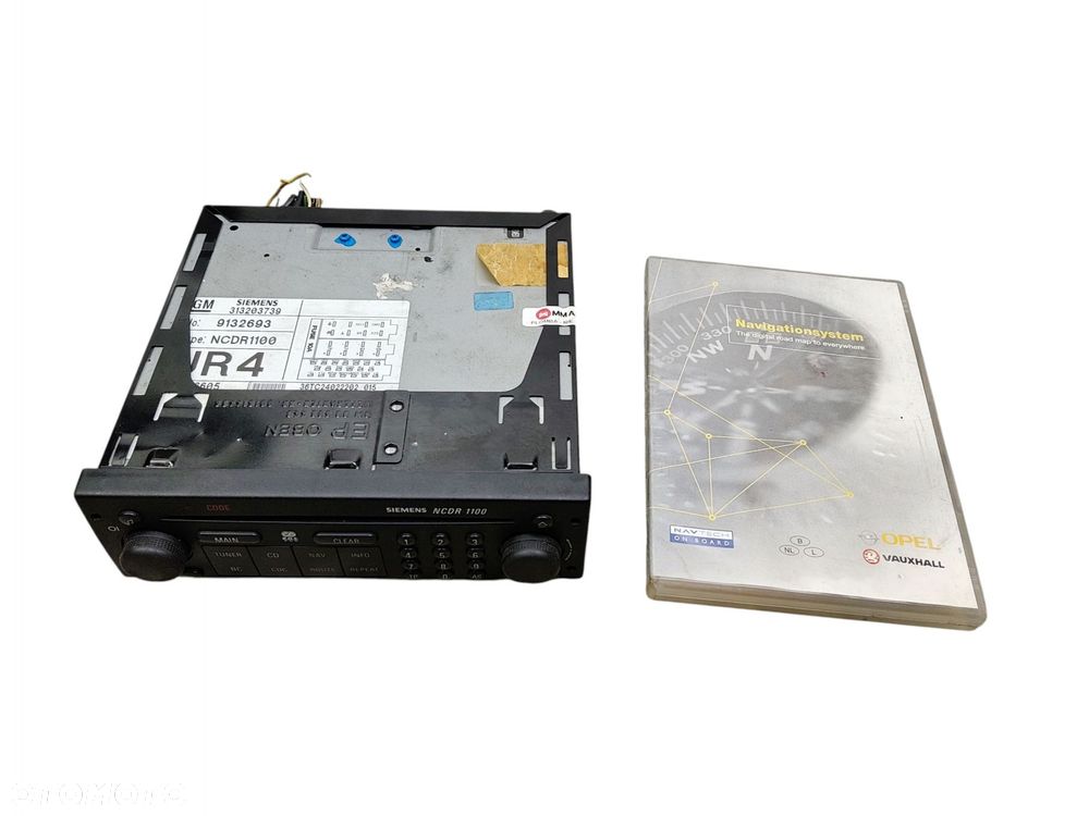 RADIO NAWIGACJA NAVI GPS + PŁYTA OPEL ZAFIRA A 9132693 SIEMENS NCDR 1100 - 2
