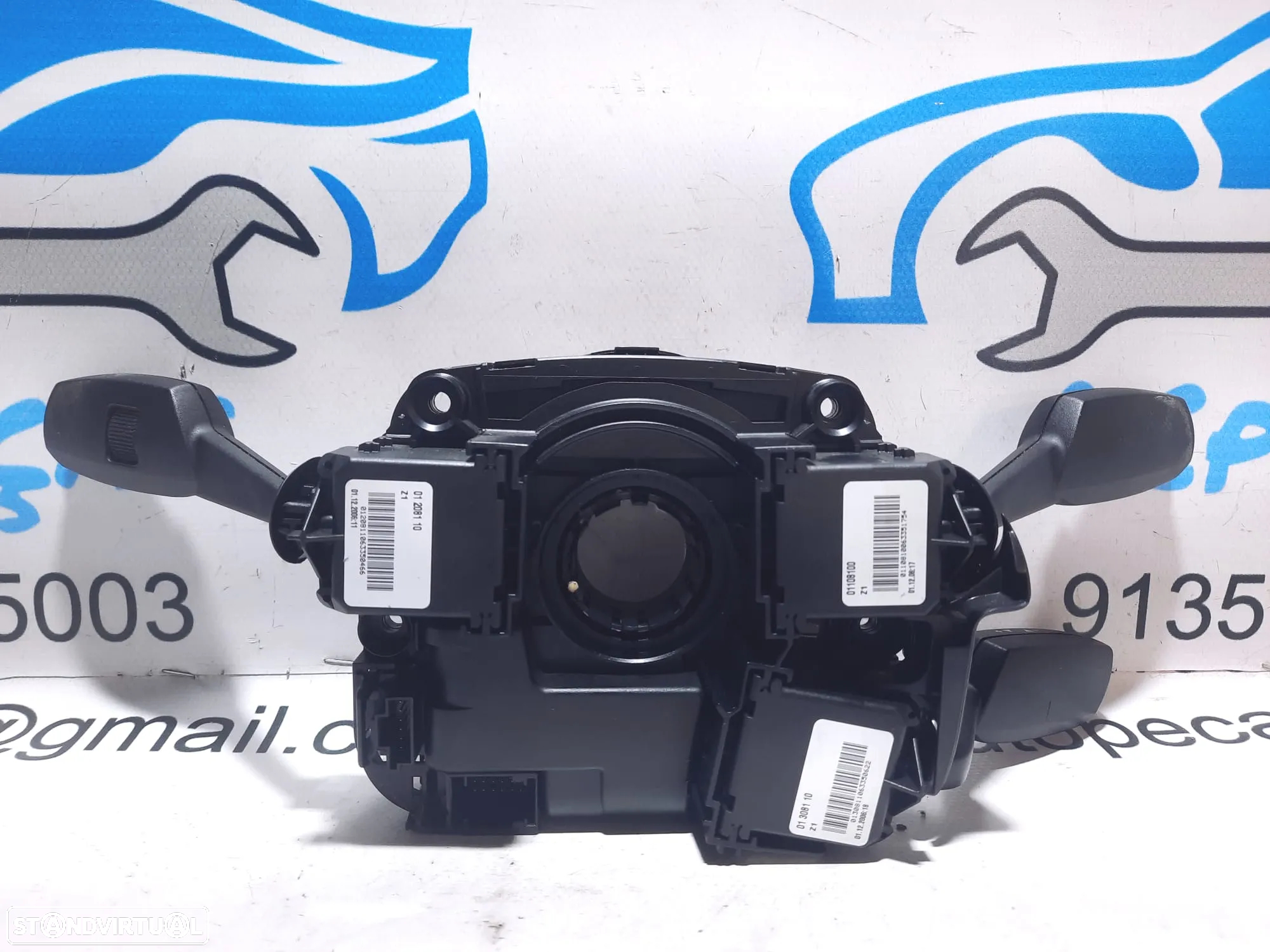FITA AIRBAG BMW SERIE 3 E91 TOURING 61319122509 9122509 SERIE 3 E90 E92 E93 SERIE 1 E81 E82 E87 E88 X1 E84 X5 E70 X6 E71 E72 Z4 E89 MANETE MULTIFUNÇÕES COMUTADOR - 5