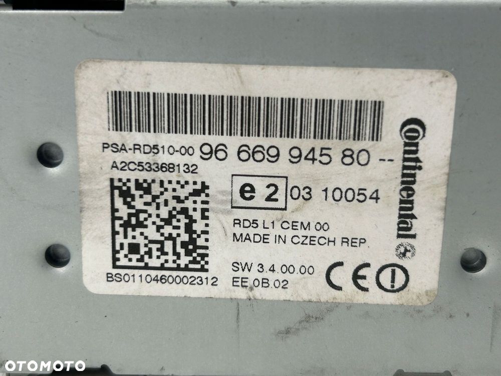 radioodtwarzacz stacja multimedialna citroen c4 ii 9666994580 - 6