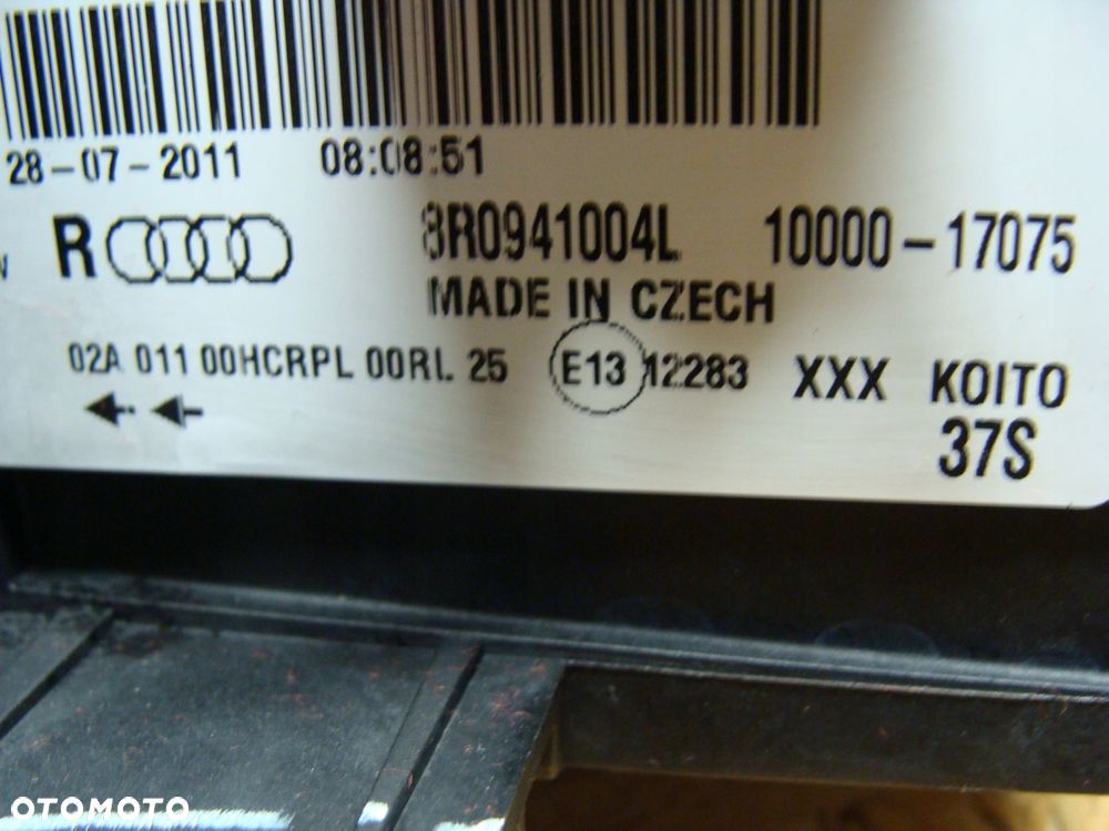 lampa prawa przód kompletna audi q5 8r0941004l !! - 8