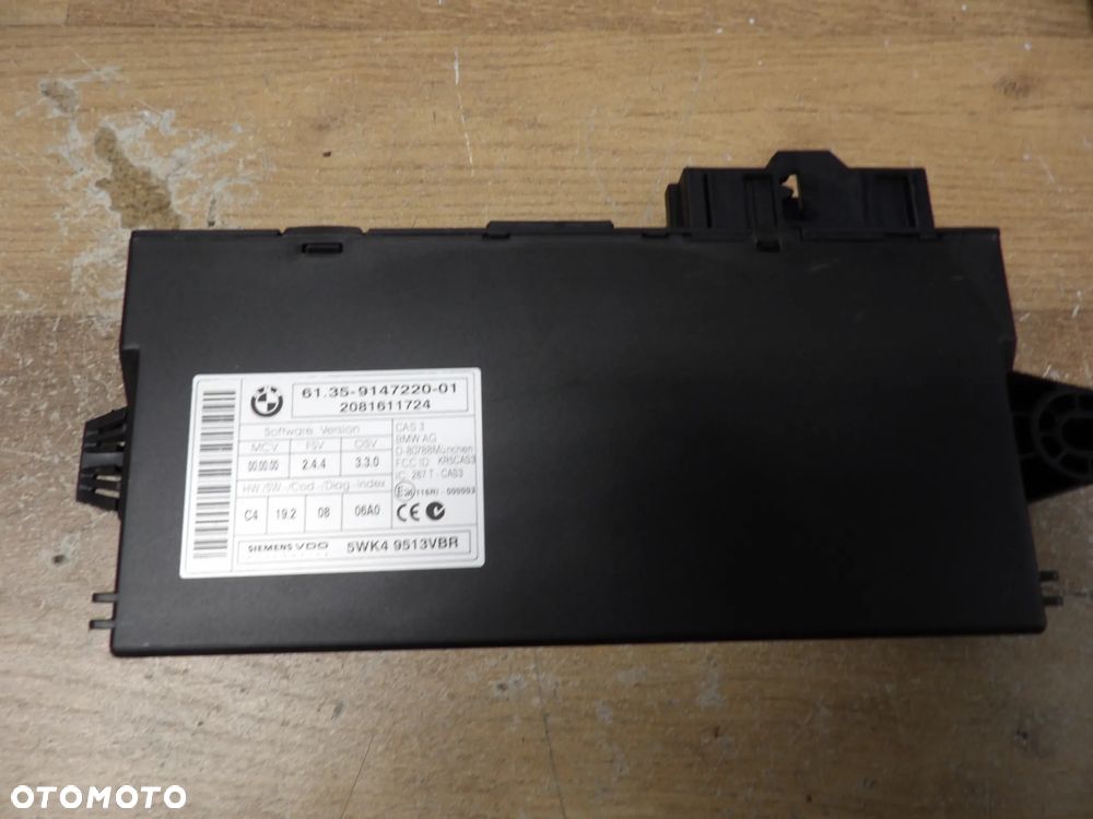 BMW - E90,E91 - MODUŁ , STEROWNIK CAS3 - 9147220 - 1