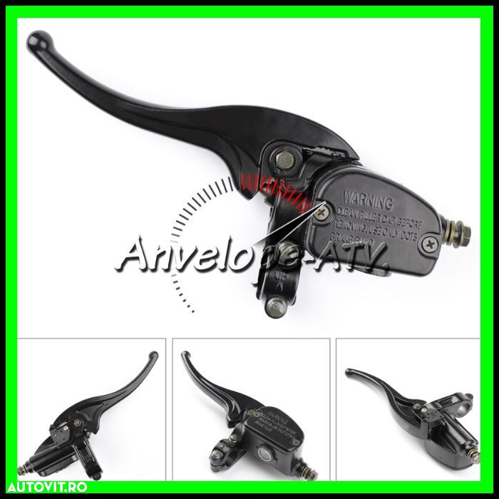 Pompa Frana Hidraulica ATV de Mana cu Blocator Stanga - Universala - 1