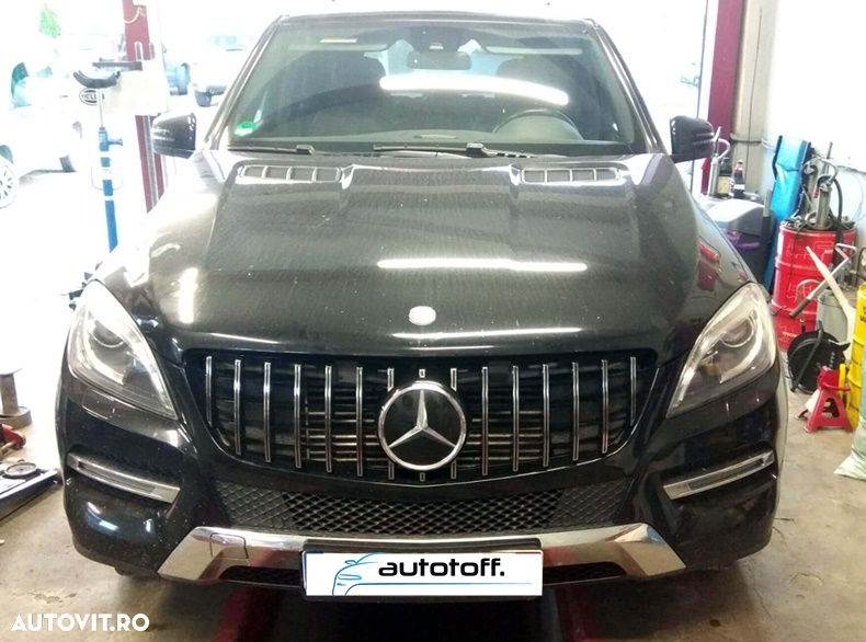 Grila radiator Mercedes ML W166 (12-15) model GT Panamericana - 7
