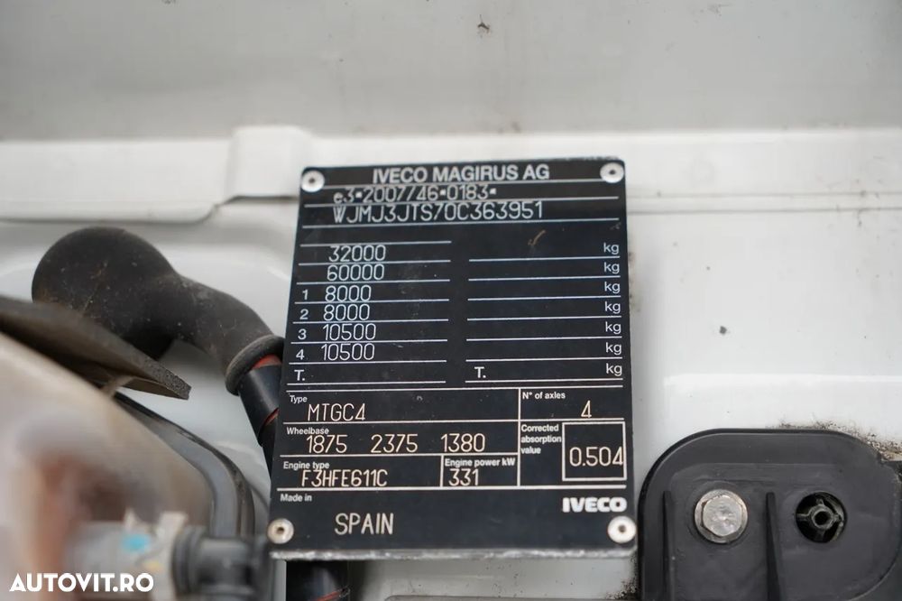 Iveco TRAKKER / 8x4 / BASCULATOR / HIDRODOXY SIDE / BORDMATIC / EURO 6 / MEILLER KIPPER - 37