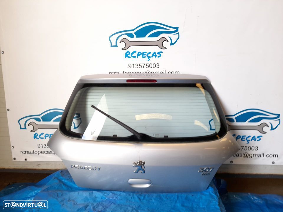 PORTA TAMPA MALA PEUGEOT 307 FECHO MOTOR PUXADOR 3º STOP - 5