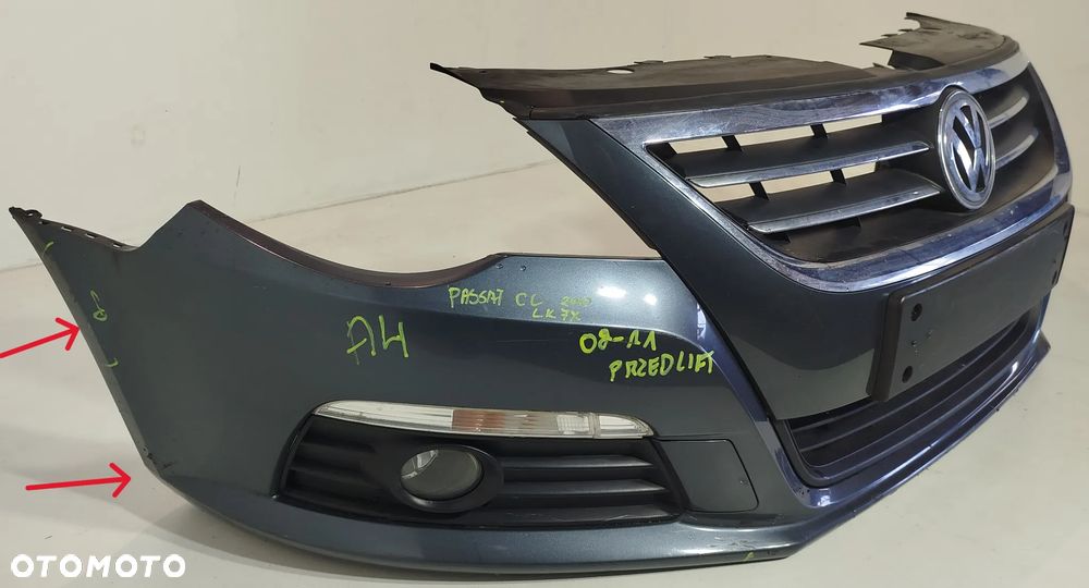 zderzak przedni przód grill VW PASSAT CC 08-11 LV7X - 3