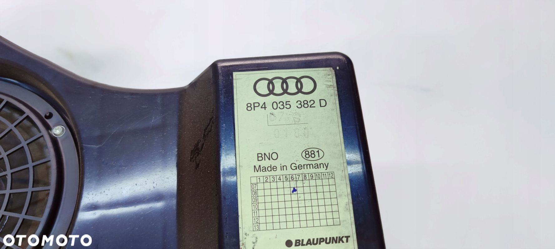 GŁOŚNIK SUBWOOFER TUBA AUDI A3 8P 8P4035382D - 1
