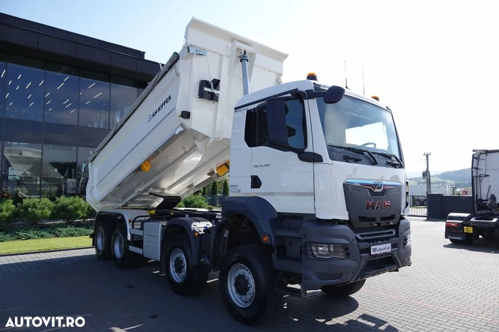 MAN TGS 41.480 / 8x8 / BASCULANĂ SPATE / MANUAL / NOU NOU / KH-KIPPER / - 3