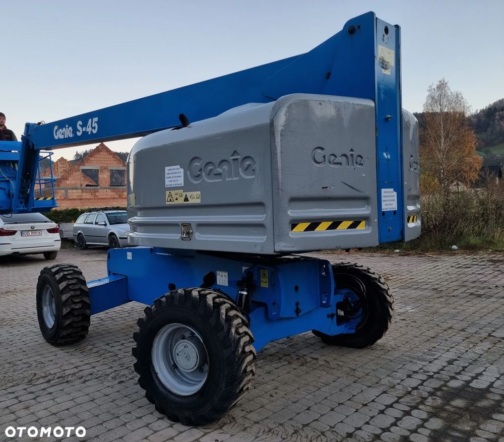Genie S-45 Zwyżka Podnośnik Teleskopowy terenowy 4x4 wysokość 16 m Silnik DEUTZ jak Nowa IMPORT NORWEGIA 2009r Spalinowo- elektryczna Zadbana. Zero luzów wycieków! Okazja! 2 x Sterowanie maszyną góra i dół - 14