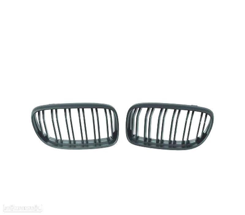 GRELHA FRONTAL BMW E90 E91 08-12 LOOK M PRETO MATE ABS - 2