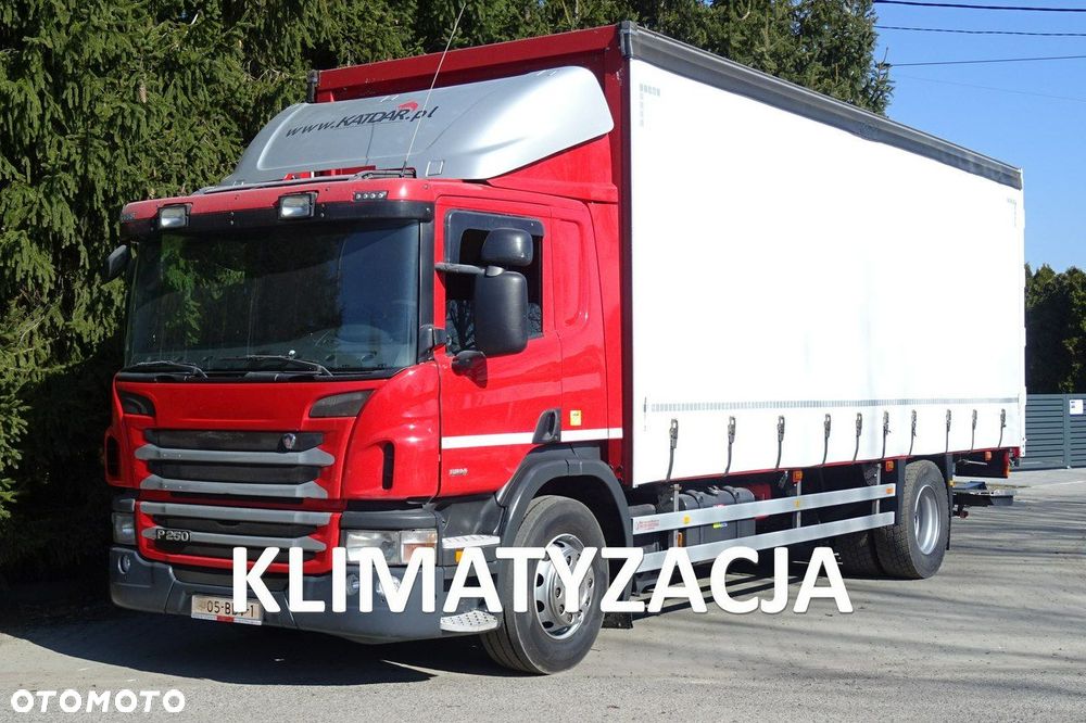 Scania P250 Euro 6 sypialna, firanka 18pal, winda, sprowadzony - 1