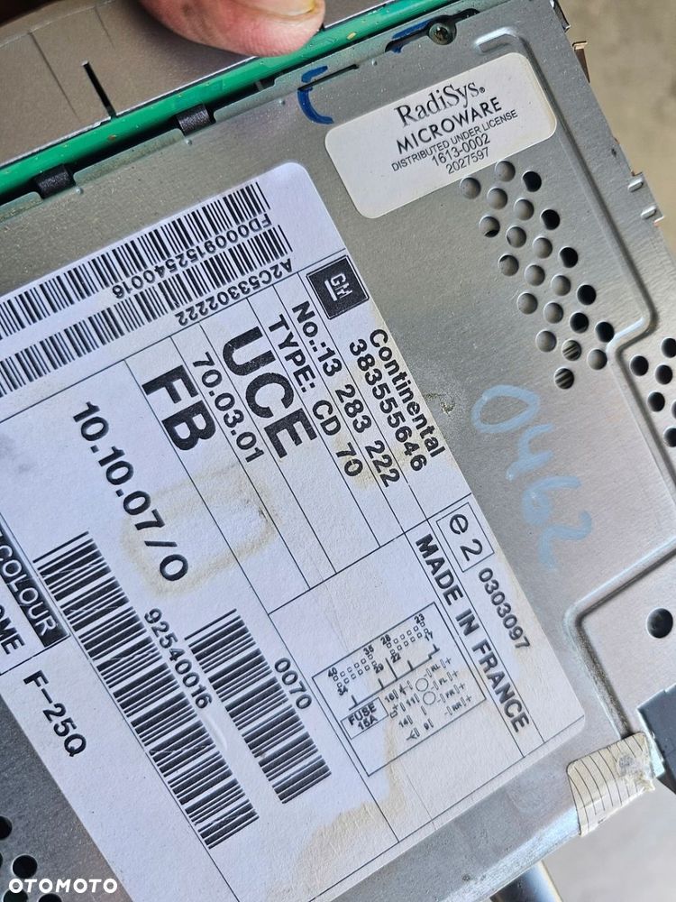 Radio nawigacja 13283222 Opel Astra H - 2