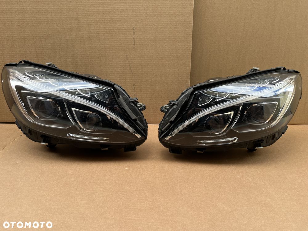 LAMPY FULL LED MERCEDES C KLASA W205 A205 C205 A2059063204 A2059063104 KOMPLETNE ILS REFLEKTORY KOMPLETNE - 1