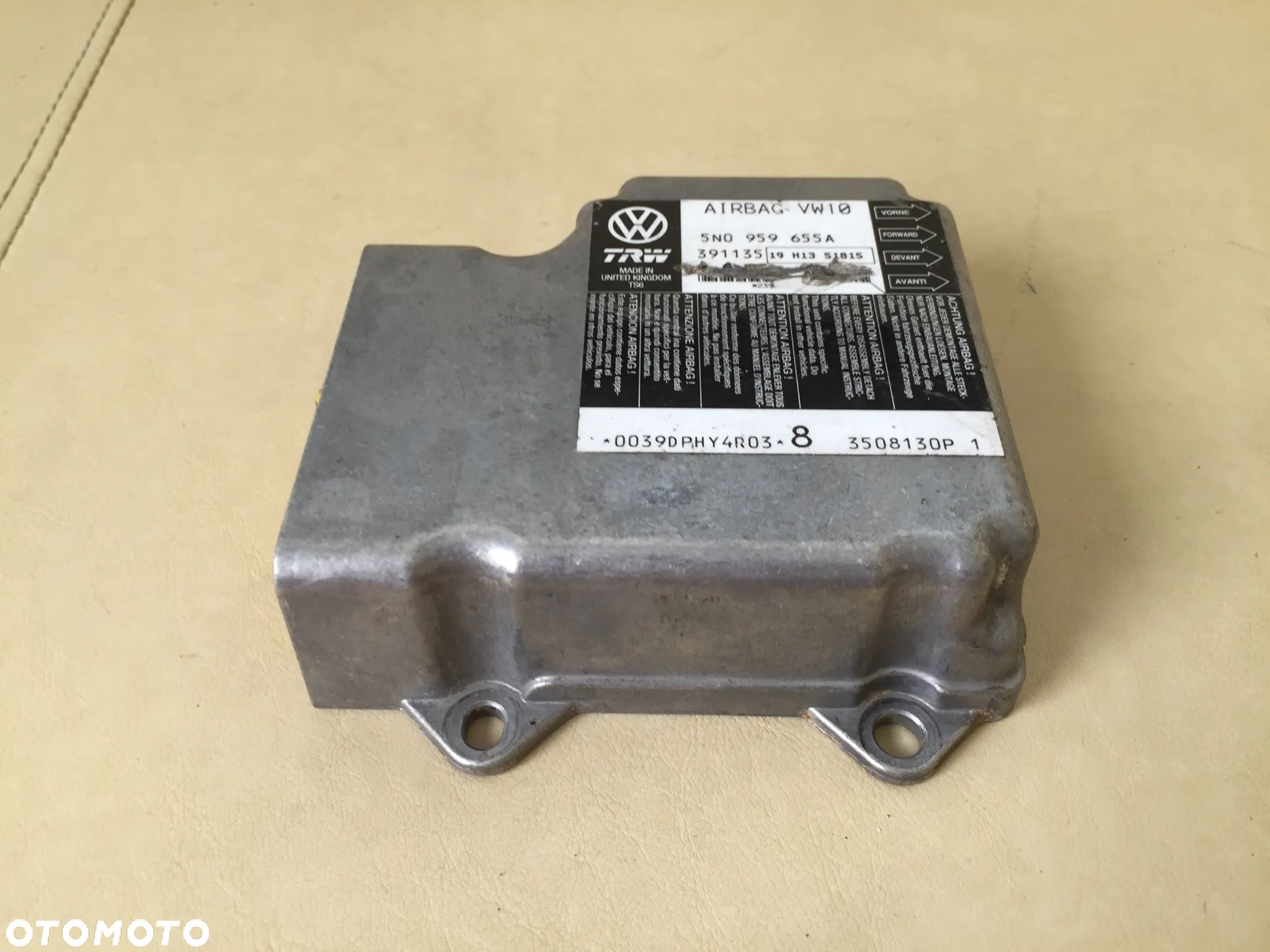 MODUŁ SENSOR AIRBAG VW SEAT AUDI SKODA 5N0959655A - 1
