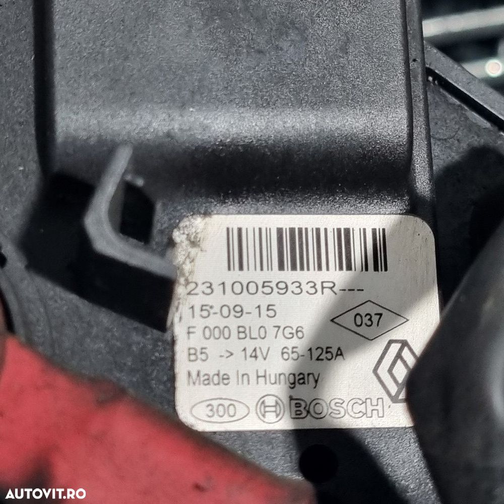 Alternator Dacia Dacia Logan II MCV 1.5 dCi 2013 - 2016 90CP 1461CC K9K612 K9K626 Euro5 ... - 5