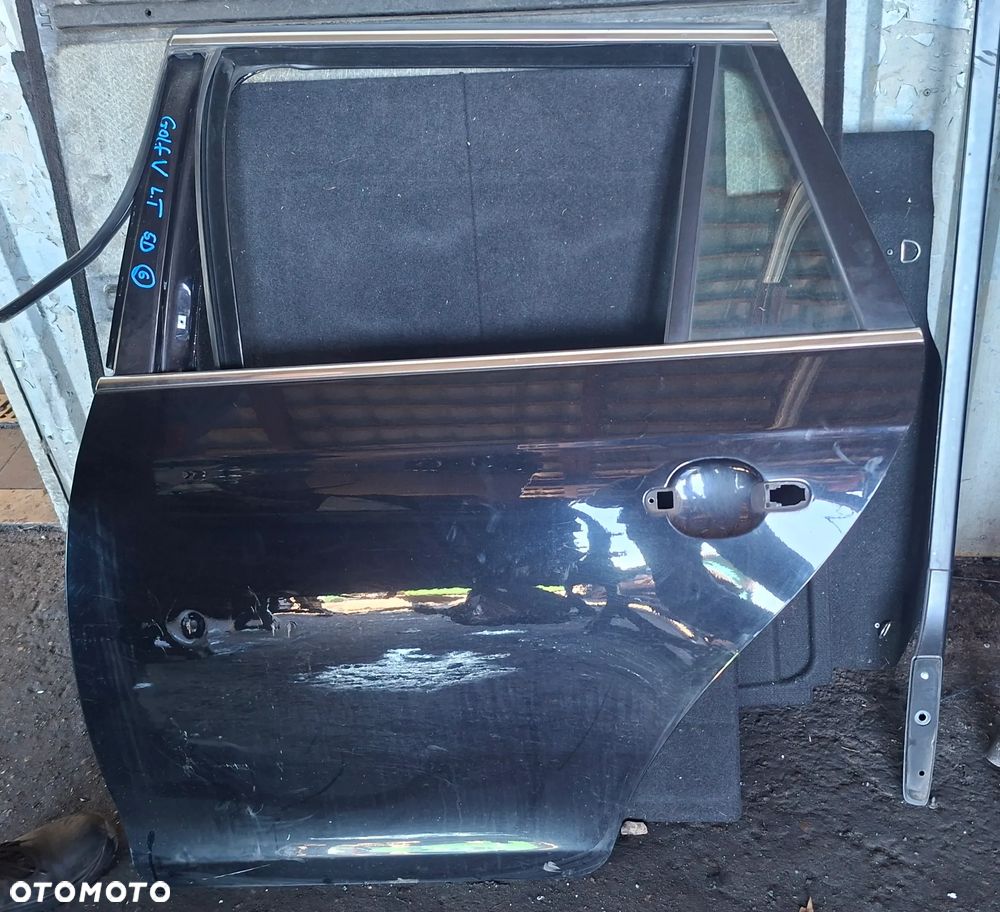 VW GOLF V KOMBI 09r DRZWI LEWY TYŁ LEWE TYLNE GOŁE LC9X - 1