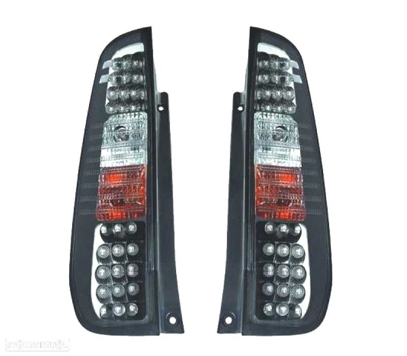 FAROLINS TRASEIROS LED FORD FIESTA 02-08 PRETO - 1