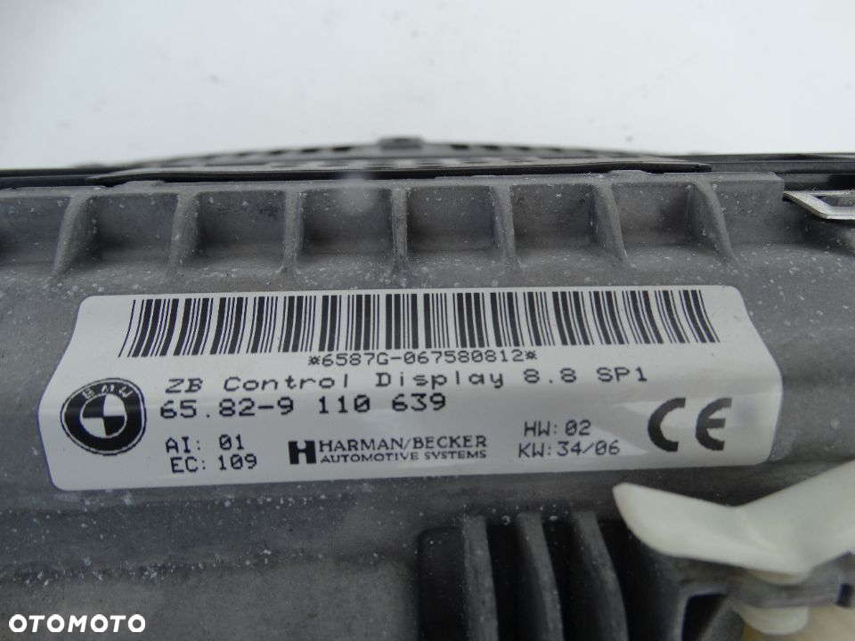 EKRAN NAWIGACJI LCD BMW E66 E65 LIFT 9110639 F-VAT - 4