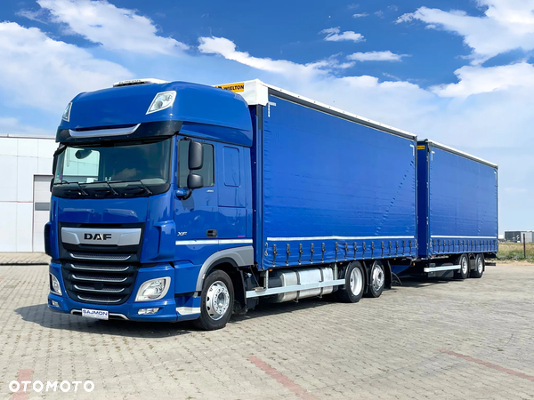 DAF XF 480 / ZESTAW TANDEM 120 M3 / PRZEJAZDOWY / 7,75 M + 7,75 M / SALON PL
