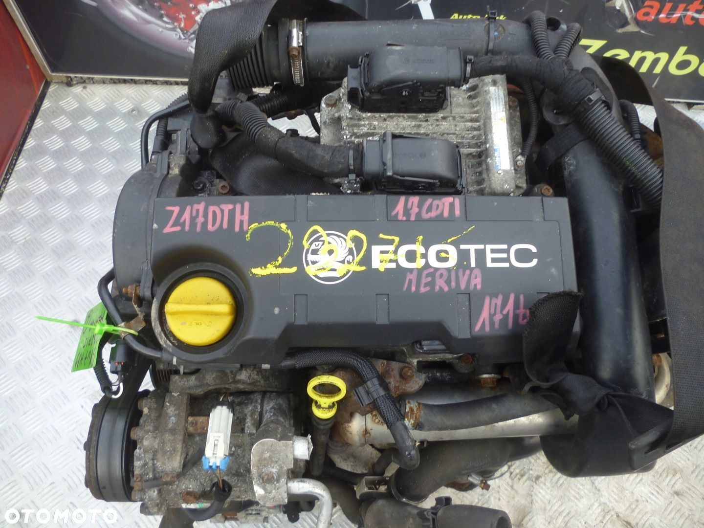 SILNIK KOMPLETNY OPEL MERIVA 1.7 CDTI Z17DTH 171 TYS - 2