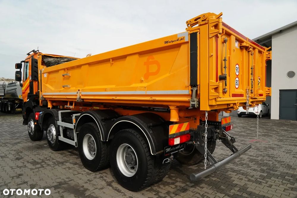 Renault K 480 / 8x4 / WYWROTKA DWUSTRONNA / HYDROBURTA / KLAPODRZWI  / SPROWADZONY / PO KONTRAKCIE SERWISOWYM - 11