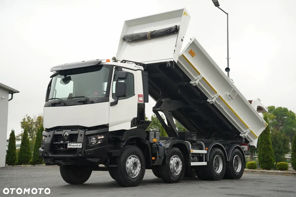 Renault K 480 / 8x4 / WYWROTKA DWUSTRONNA - 6 M / HYDROBURTA / HYDROKLAPA / AUTOMAT / EU