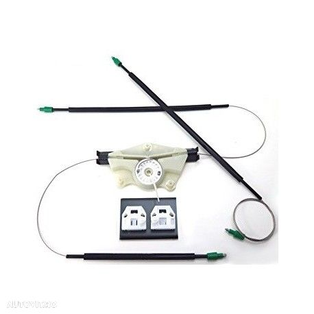 Kit reparatie macara geam fata Seat Leon 1M, Toledo 1999-2005, usa fata partea Dreapta (cablu role si suport geam) - 1
