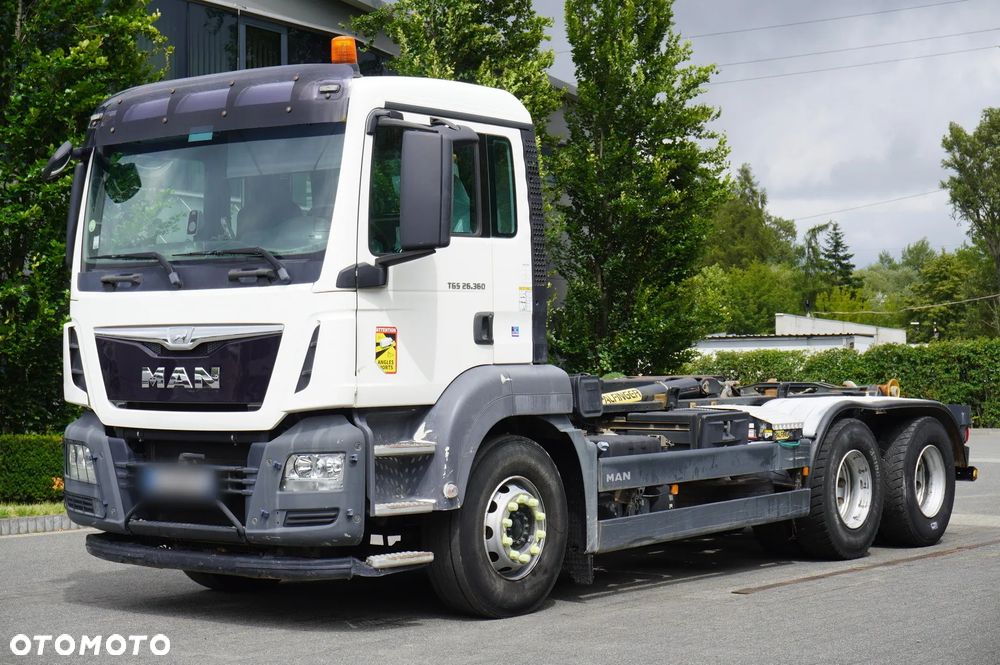MAN TGS 26.360 6x4 BB / 160 tys. km / hakowiec Palfinger - 6