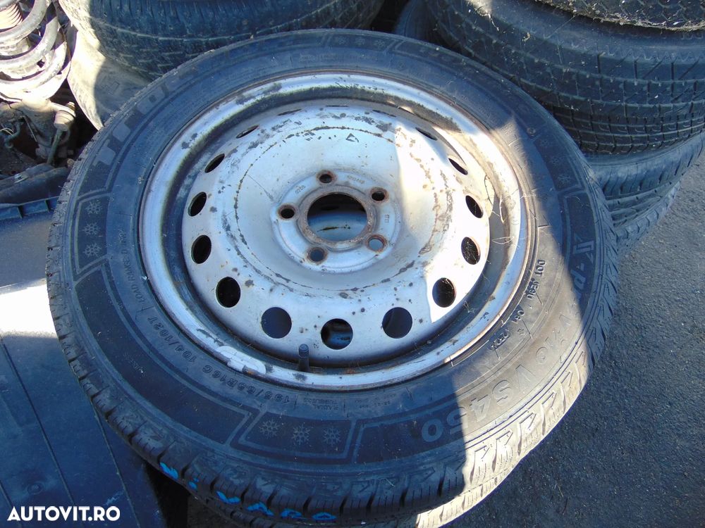 Jante Renault Trafic Opel Vivaro Nissan Primastar jante cu anvelope iarna 195/65/r16c cauciucuri - 7