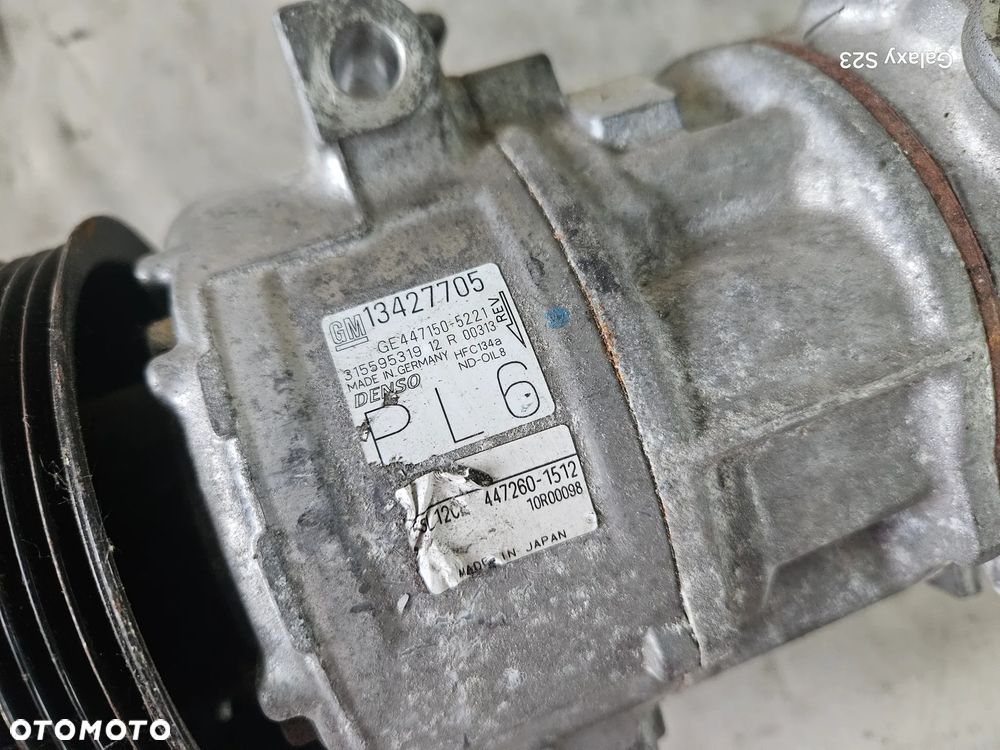 Sprężarka kompresor klimatyzacji Opel Corsa E 1,0 b 13427705 447150-5221 PL6 - 2