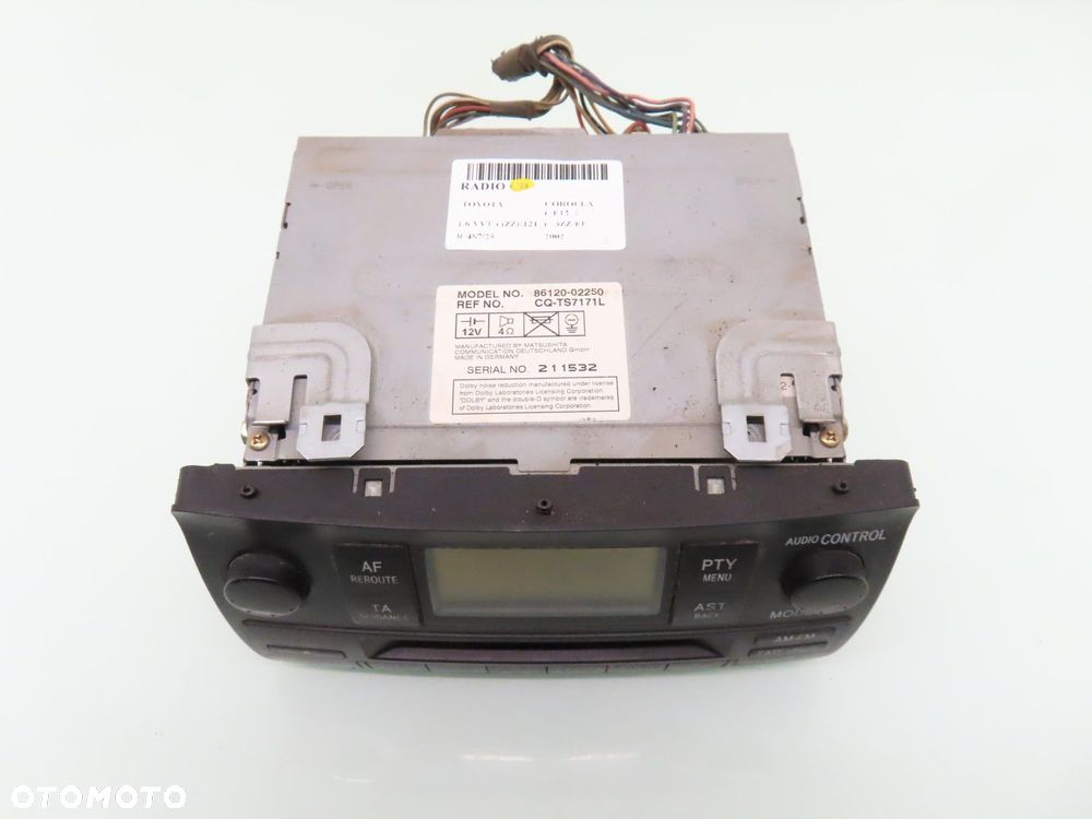 RADIO KASETA  TOYOTA COROLLA E12 8612002250 - 5
