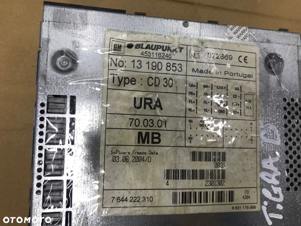 Radio Opel tigra b 13190853 - 6