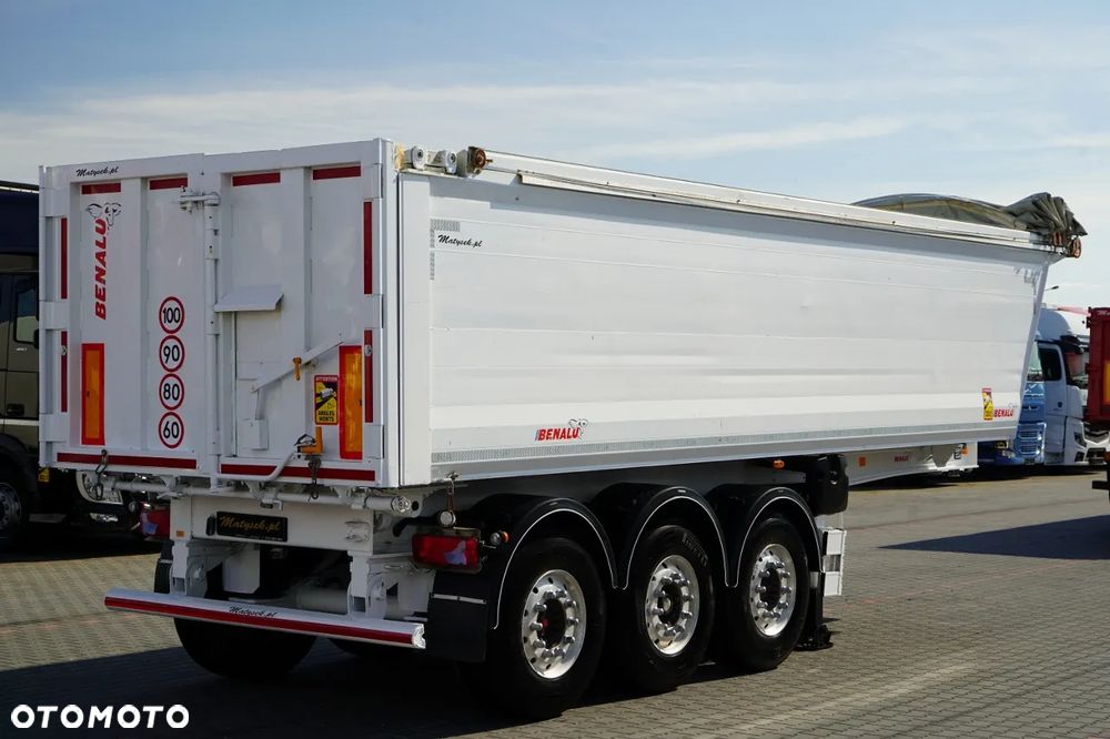 Benalu WYWROTKA / 30 m3 / ALUMINIOWA / OŚ PODNOSZONA / WAGA: 5 100 KG / SAF /  ALUFELGI / - 9