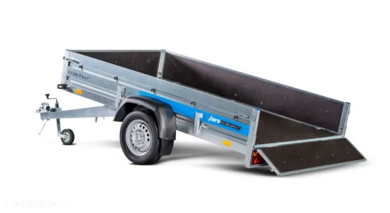 Faro Przyczepa TRACTUS 263x125 resor, uchylna, burty, MOCNA 750kg, DUŻY WYBÓR - 6