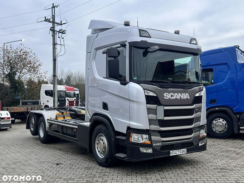 Scania r450 hakowiec palfinger 6x2/4 z Niemiec Cały na poduszce 2019 - 4