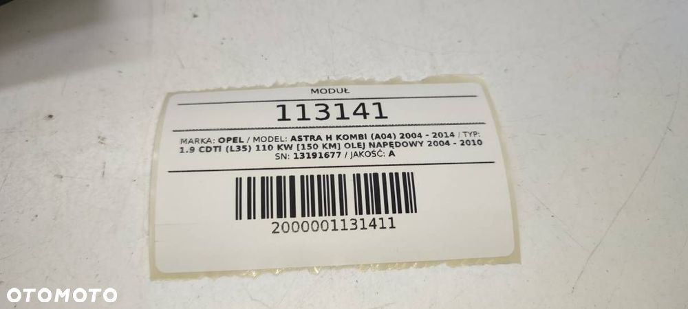 MODUŁ KOMFORTU KEYLESS OPEL ASTRA H III 13191677 - 4