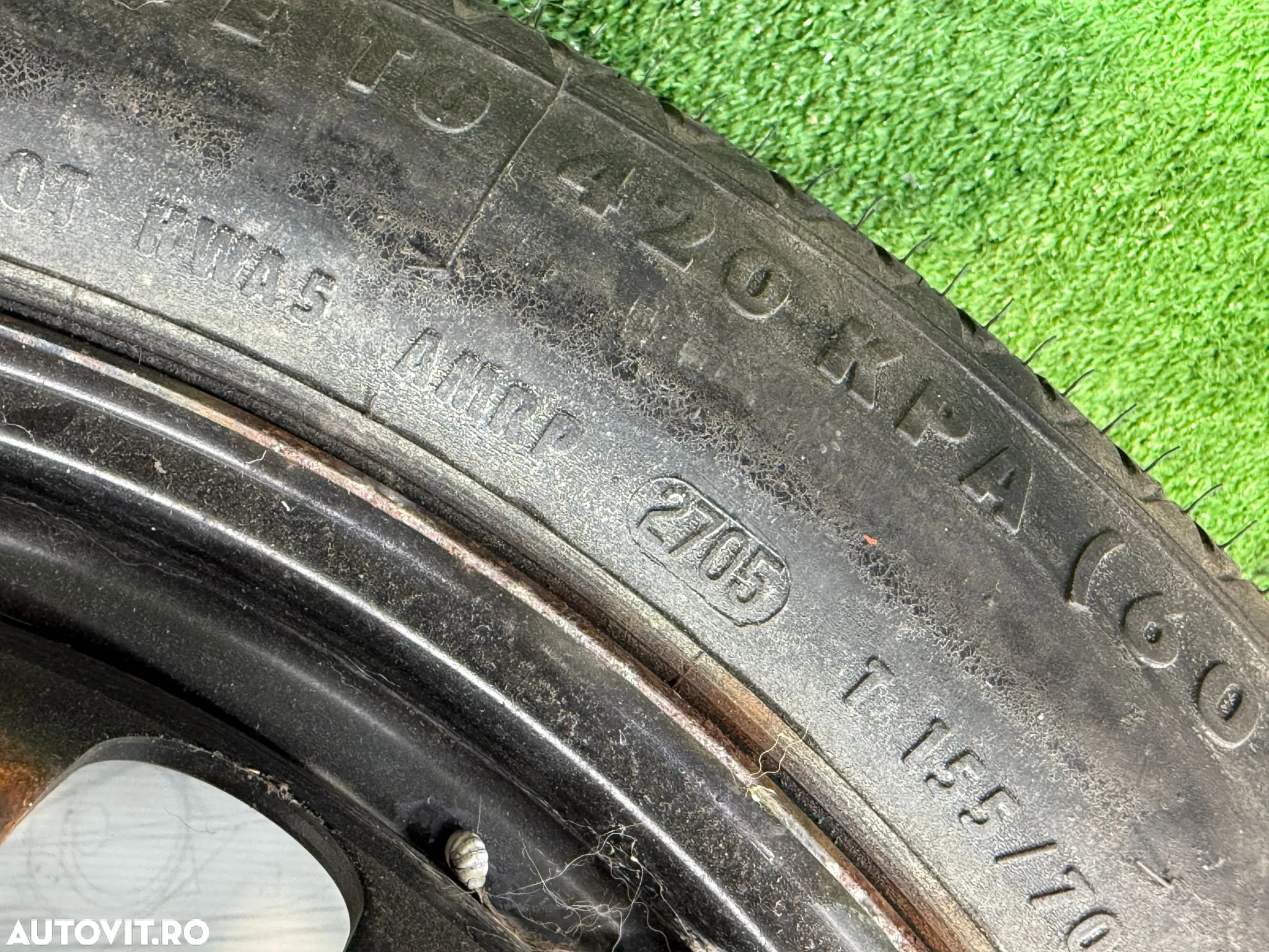 ROATA REZERVA MERCEDES BENZ W211 E280 CDI 2006 COD OEM T15570R17 T155/70R17 2002-2009 - 7