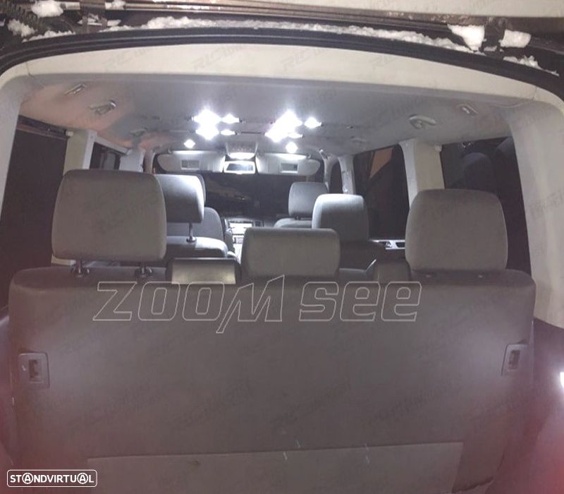 KIT COMPLETO 18 LAMPADAS LED INTERIOR PARA VOLKSWAGEN VW MULTIVAN MK5 T5 03-15 - 5