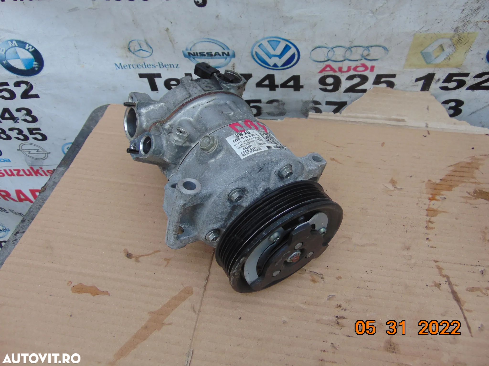 Compresor clima VW T Cross 1.6 Polo Arteon Skoda octavia Tiguan 2.0 Seat Leon Audi A3 Q3 Q5 golf 7 - 1