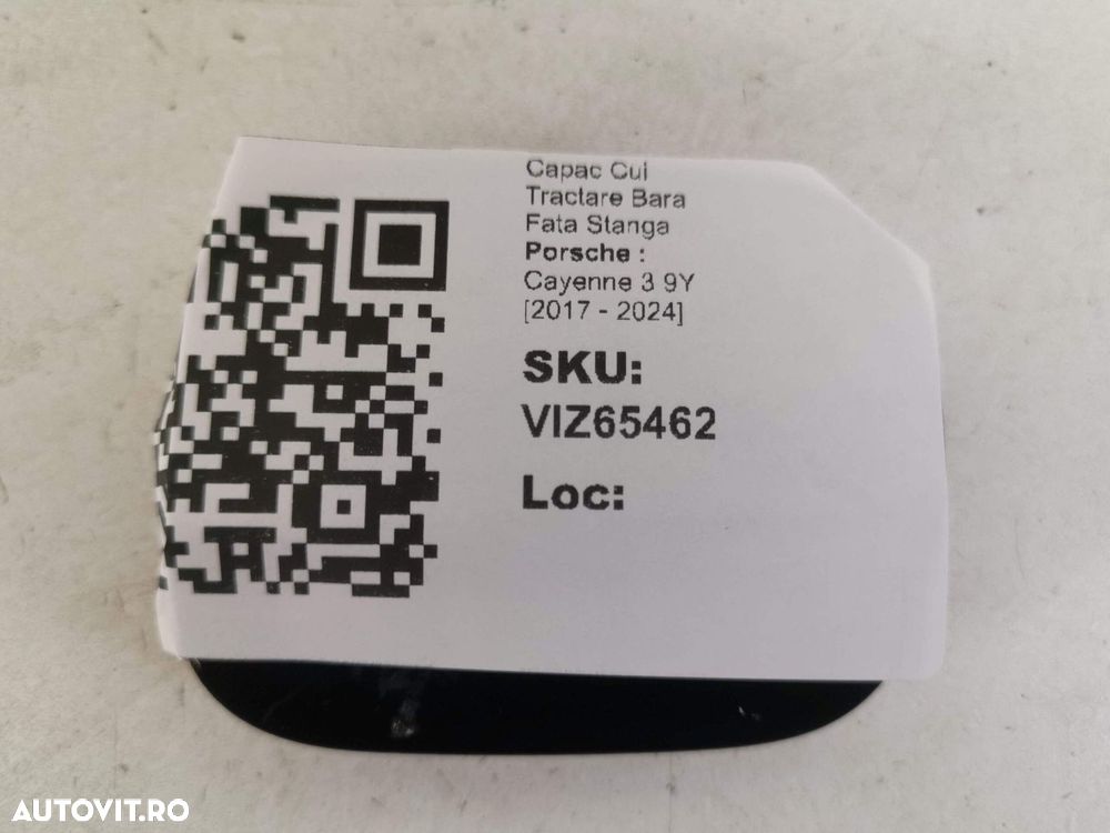 Capac Cui Tractare Bara Fata Stanga Porsche  Cayenne 3 9Y 2017 2018 20 - 4