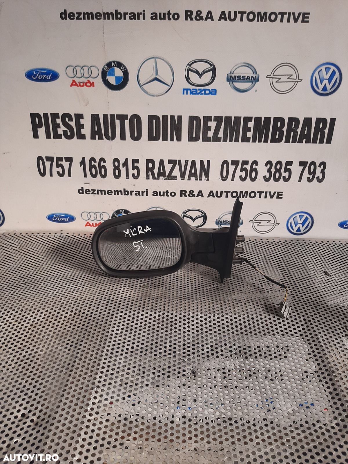 Oglinda Stanga Nissan Micra Electrica Model 2003-2004-2005-2006-2007-2008-2009 Vandut De Firma Cu G - 2