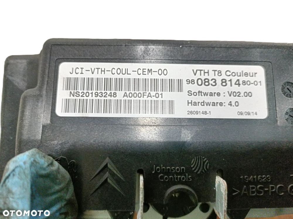 PEUGEOT 3008 I 09-16 wyświetlacz ekran 9808381480-01 * - 4