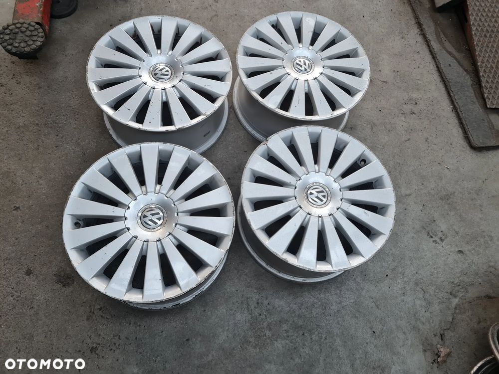 4x Felgi Aluminiowe SKODA VW SEAT 7,5x17 5x112 ET47 3C0601025G ORYGINAŁ - 1