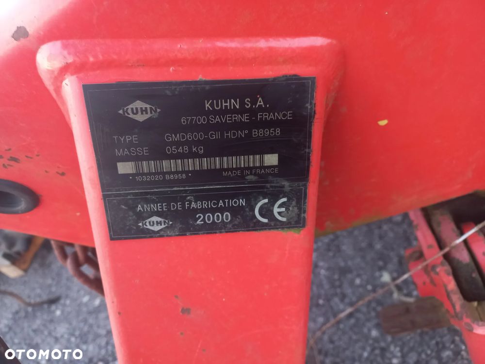 Części do kosiarki KUHN GMD 600 listwa ,koła zębate,przekładnia,rama,osłona - 7