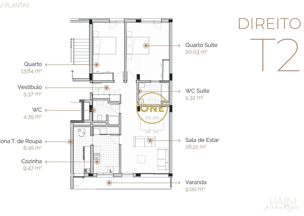 Apartamento T2 | Paim Prestige - Grande imagem: 4/4
