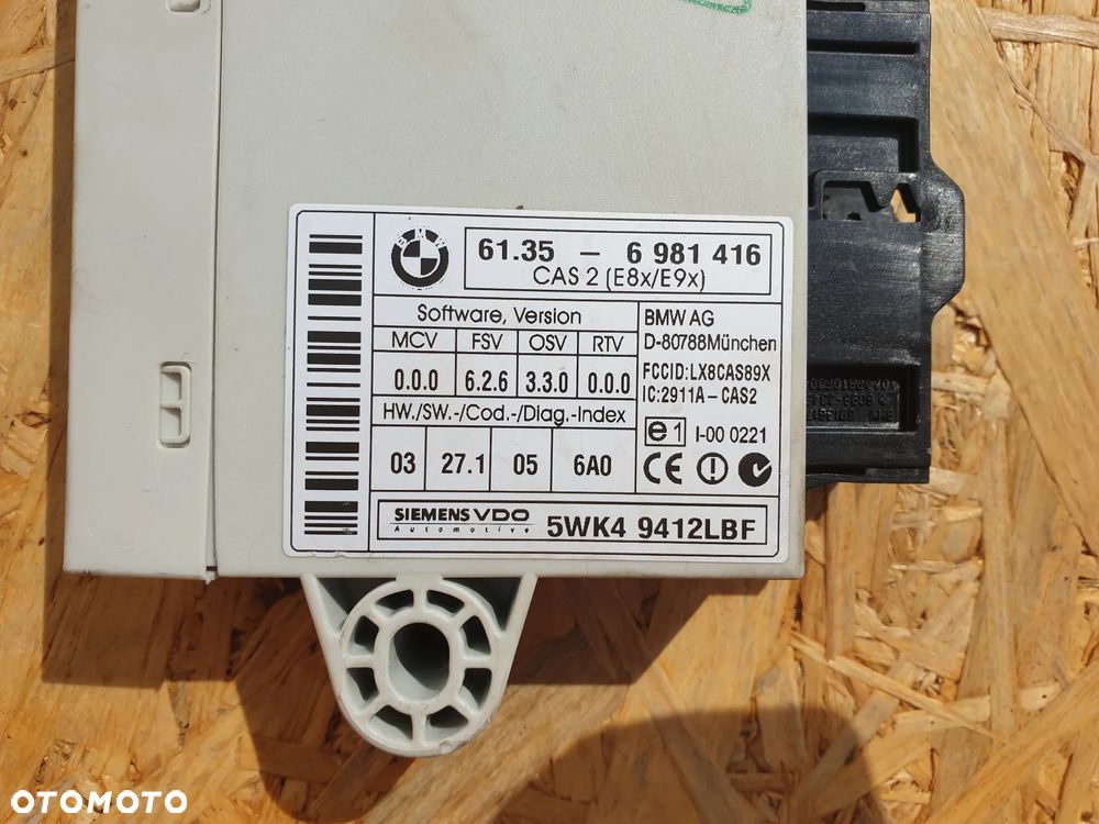 BMW E90 E91 Moduł Sterownik CAS 6981416 - 2