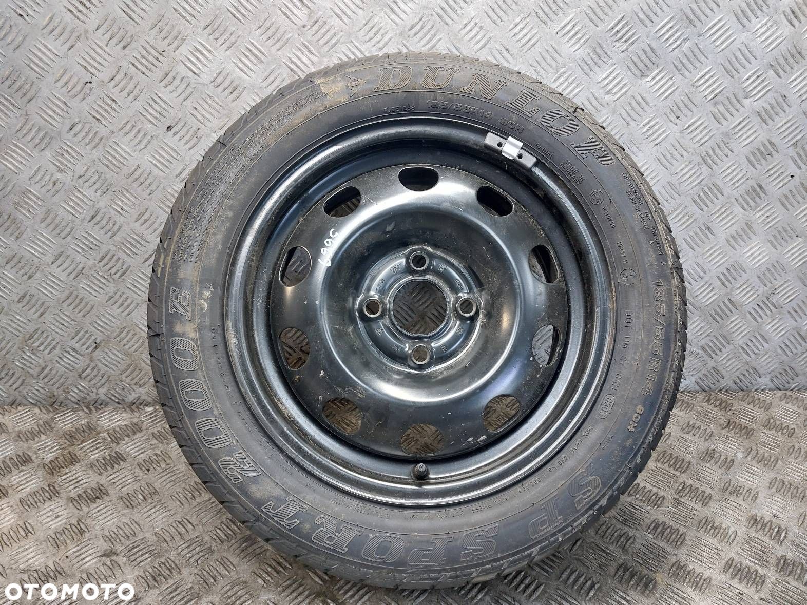 KOŁO OPONA FELGA 4X100 6Jx14 ET43 FI57,1 185/55R14 VW SKODA SEAT - 1